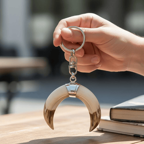 Llavero doble amoladeras de jabalí