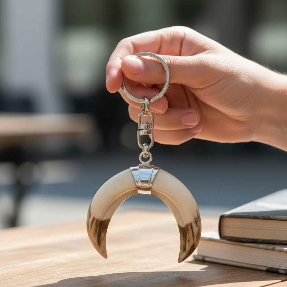 Llavero doble amoladeras de jabalí 1