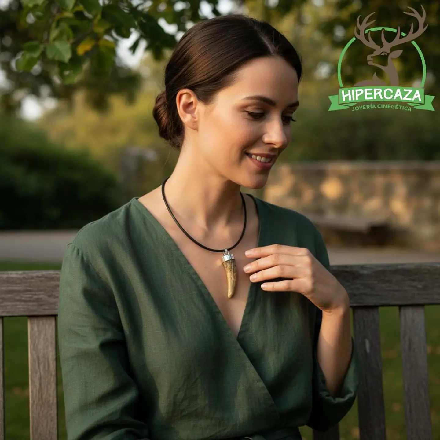 Colgante con punta de ciervo  2