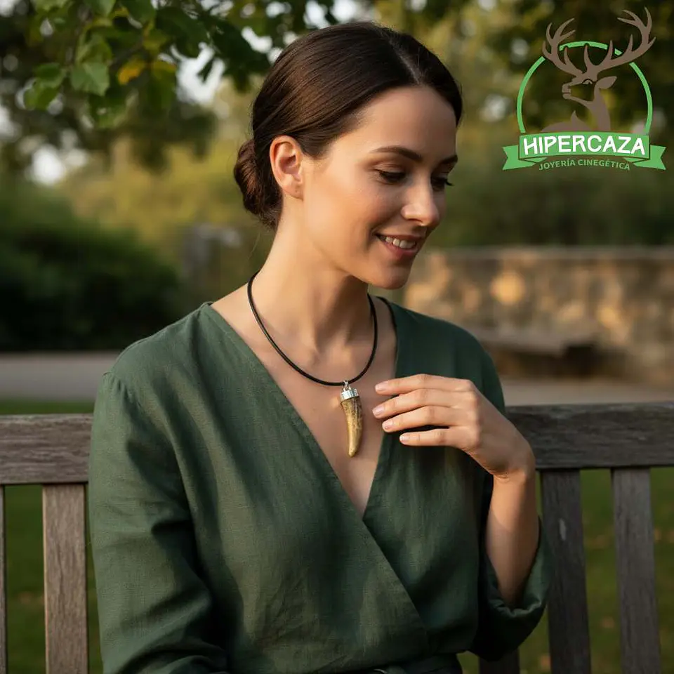 Colgante con punta de ciervo  2