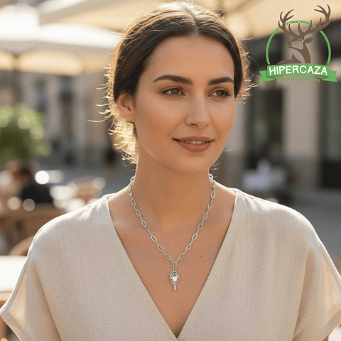 Gargantilla de zorro plata