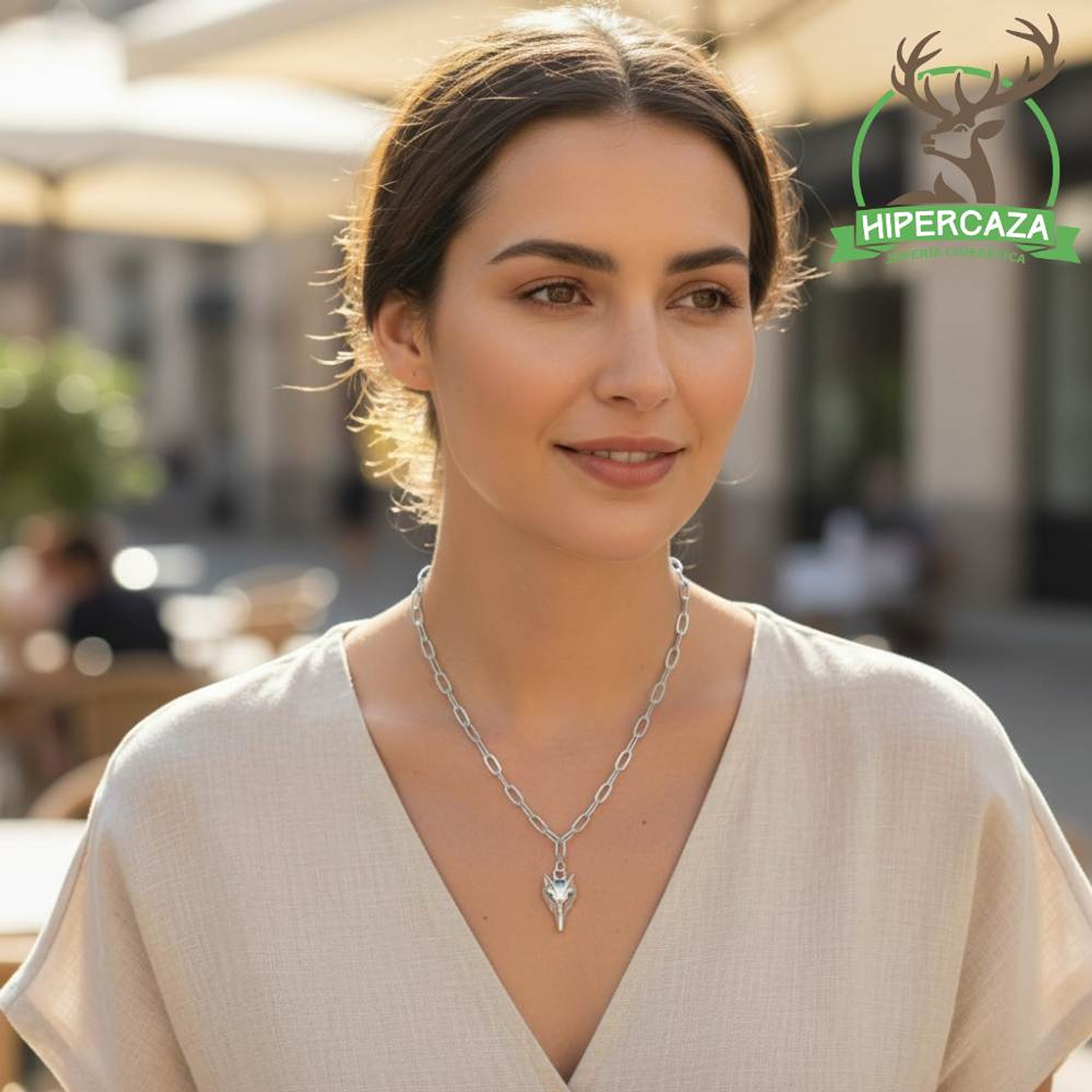 Gargantilla de zorro plata 2