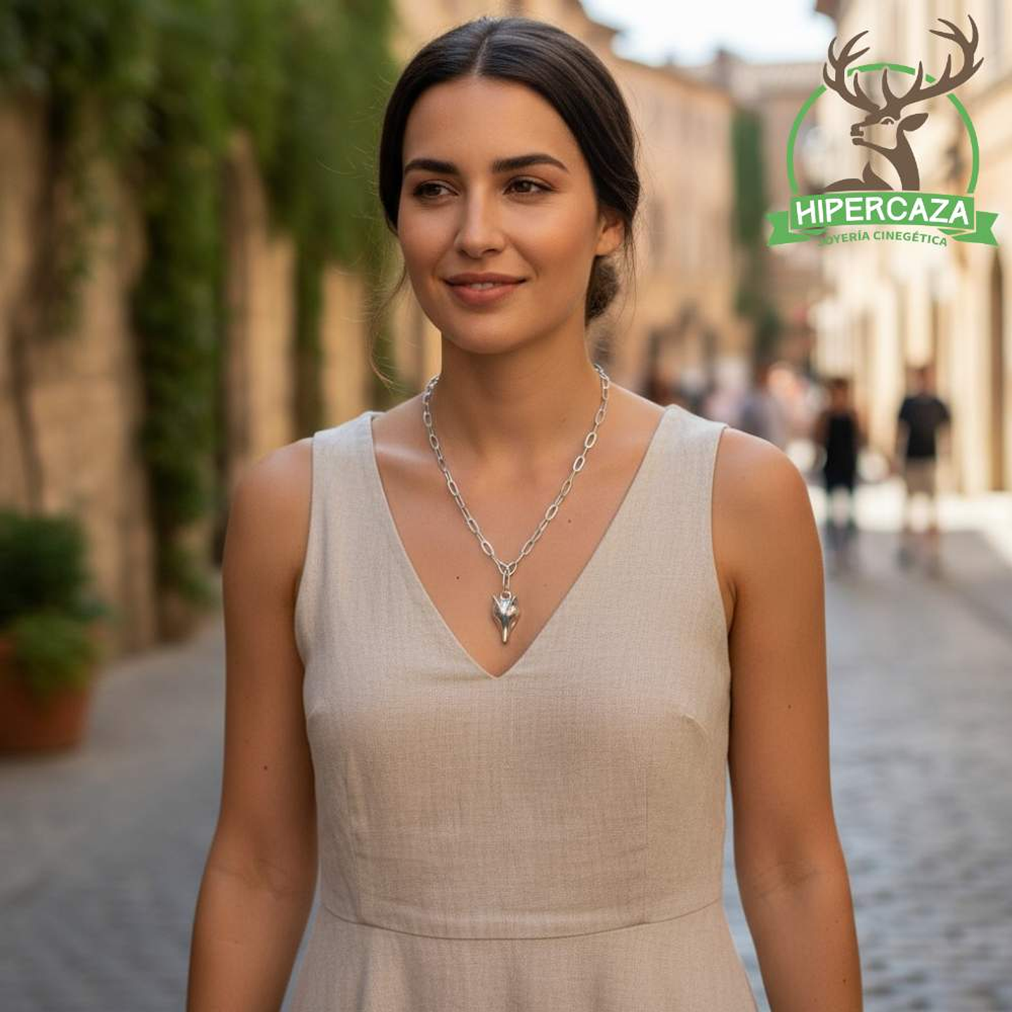 Gargantilla de zorro plata 3