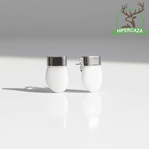 Pendientes dientes de ciervo plata 