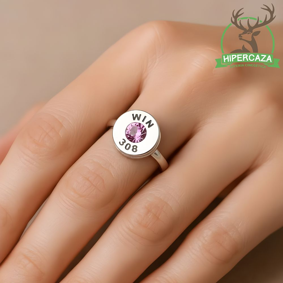 Anillo vaina bala de plata 2