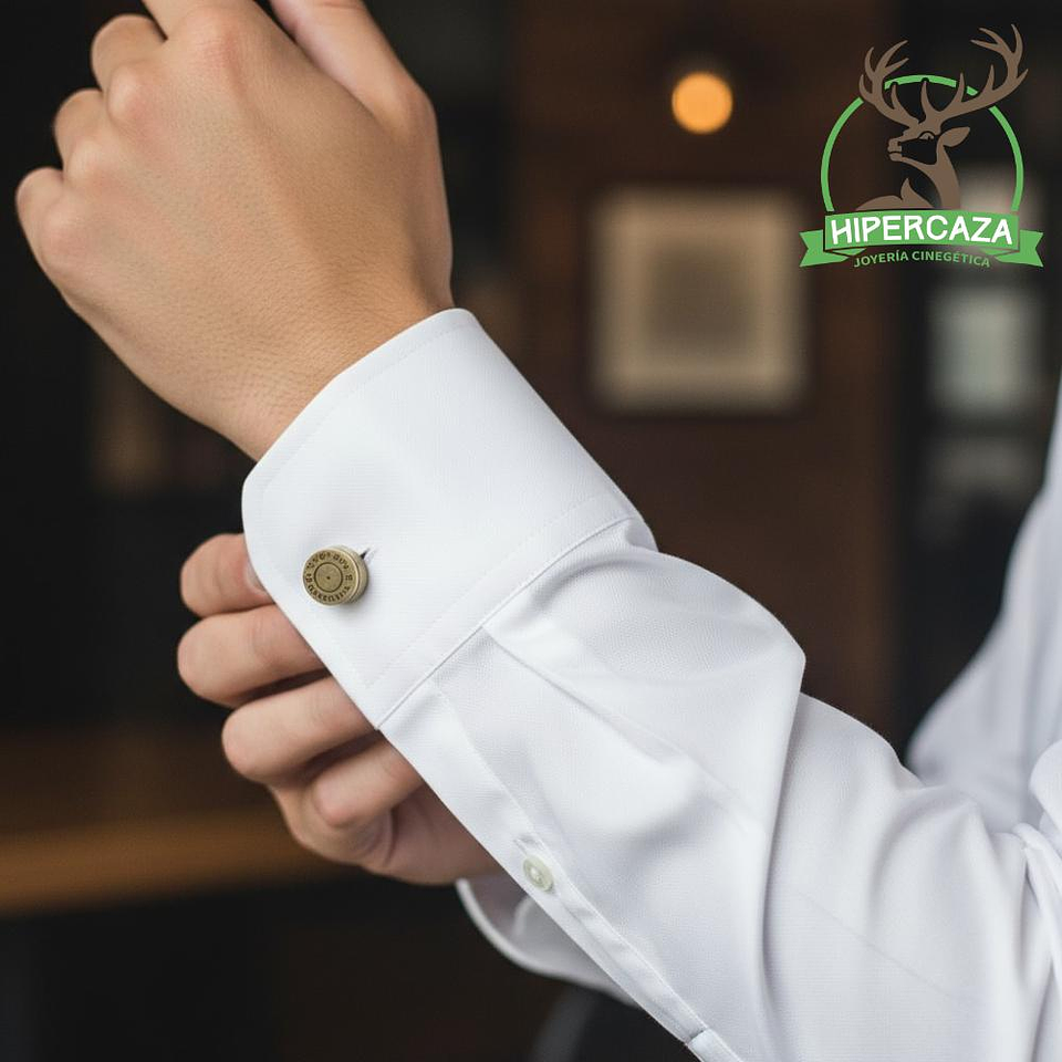 Gemelos casquillo de bala  2