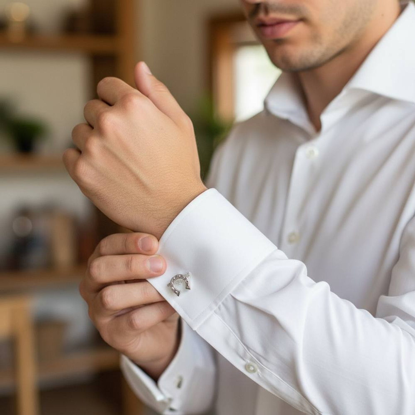 Gemelos herradura acero  3