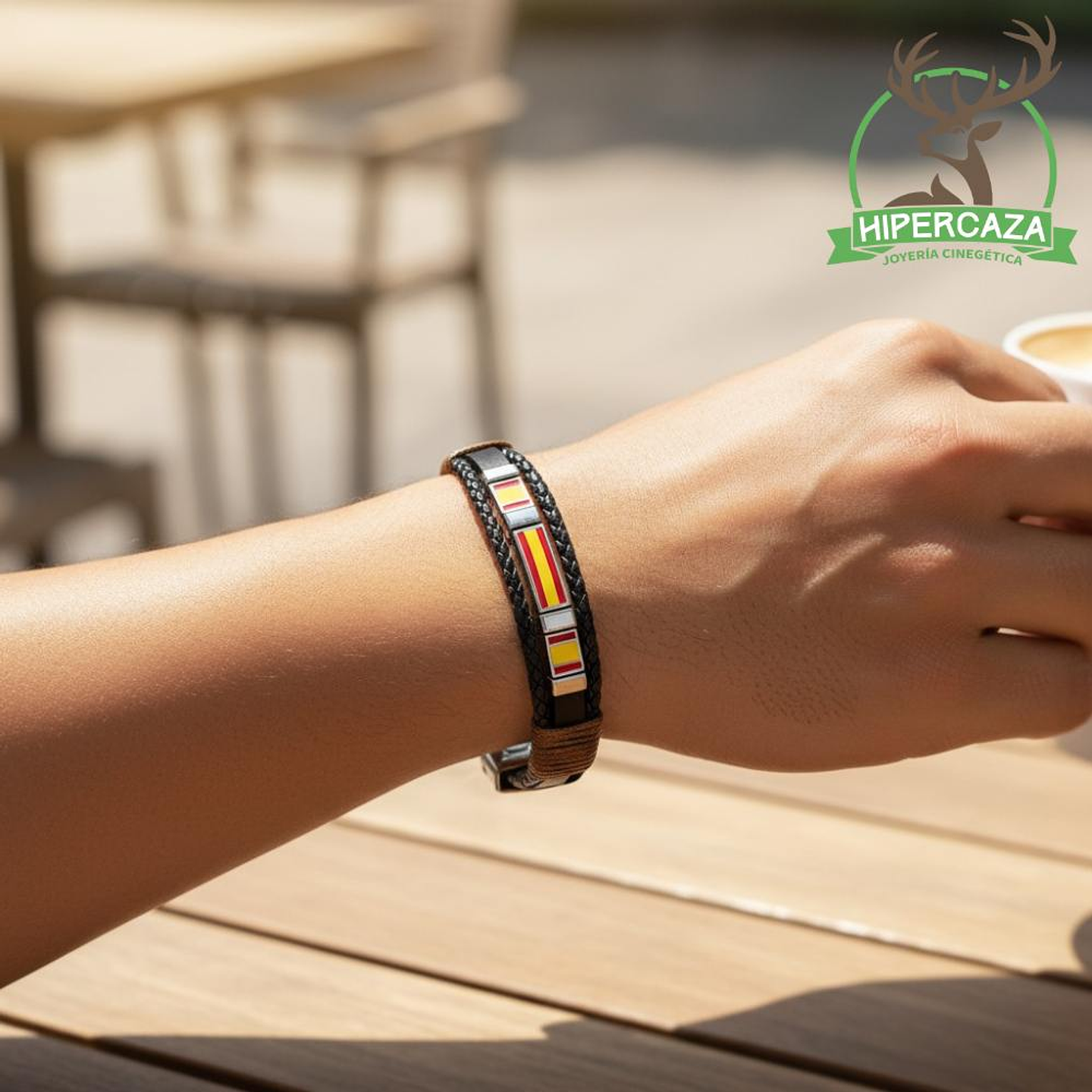 Pulsera caballero españa acero 3