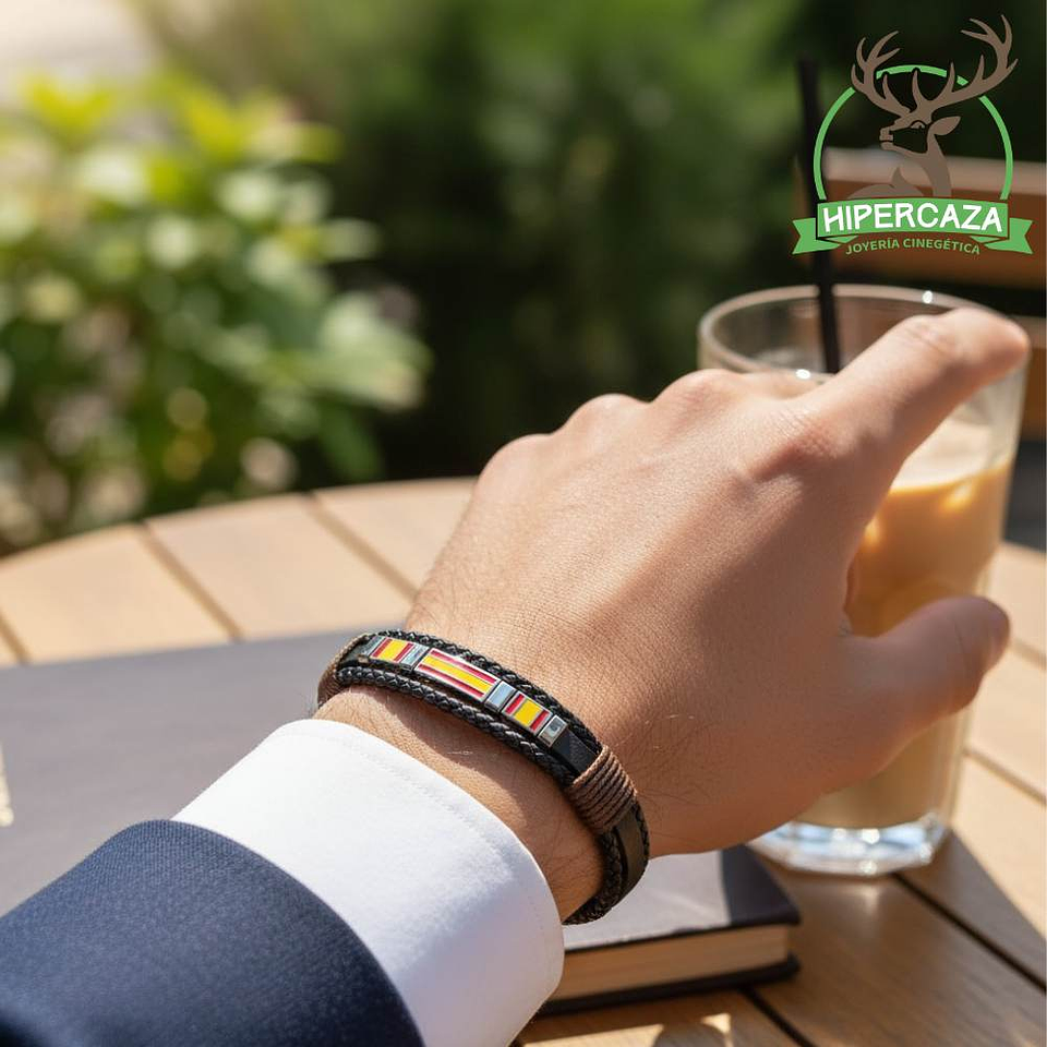 Pulsera caballero españa acero 2