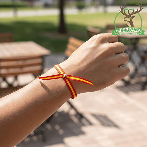 Pulsera bandera España roja acero