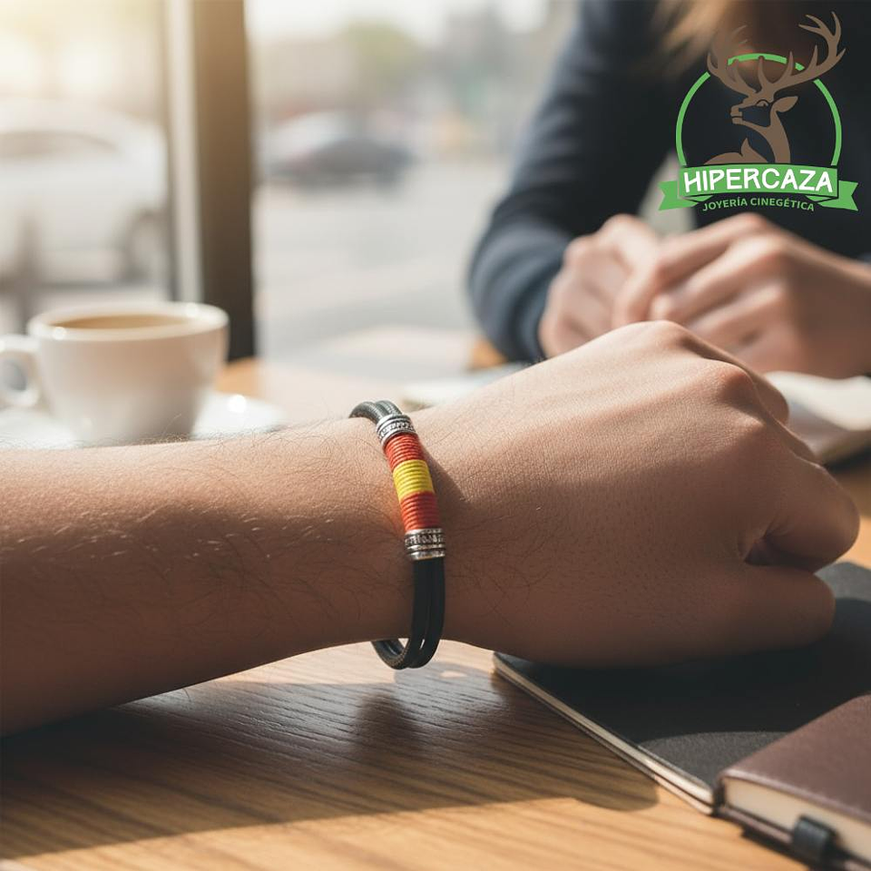 Pulsera de acero negra España 2
