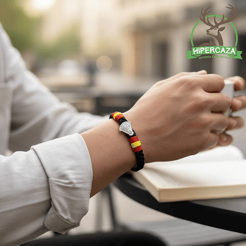 Pulsera de acero virgen del rocío trenza España