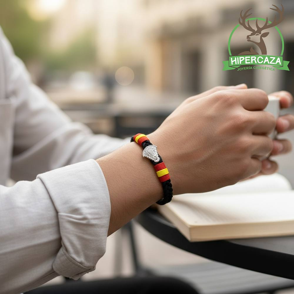 Pulsera de acero virgen del rocío trenza España 2