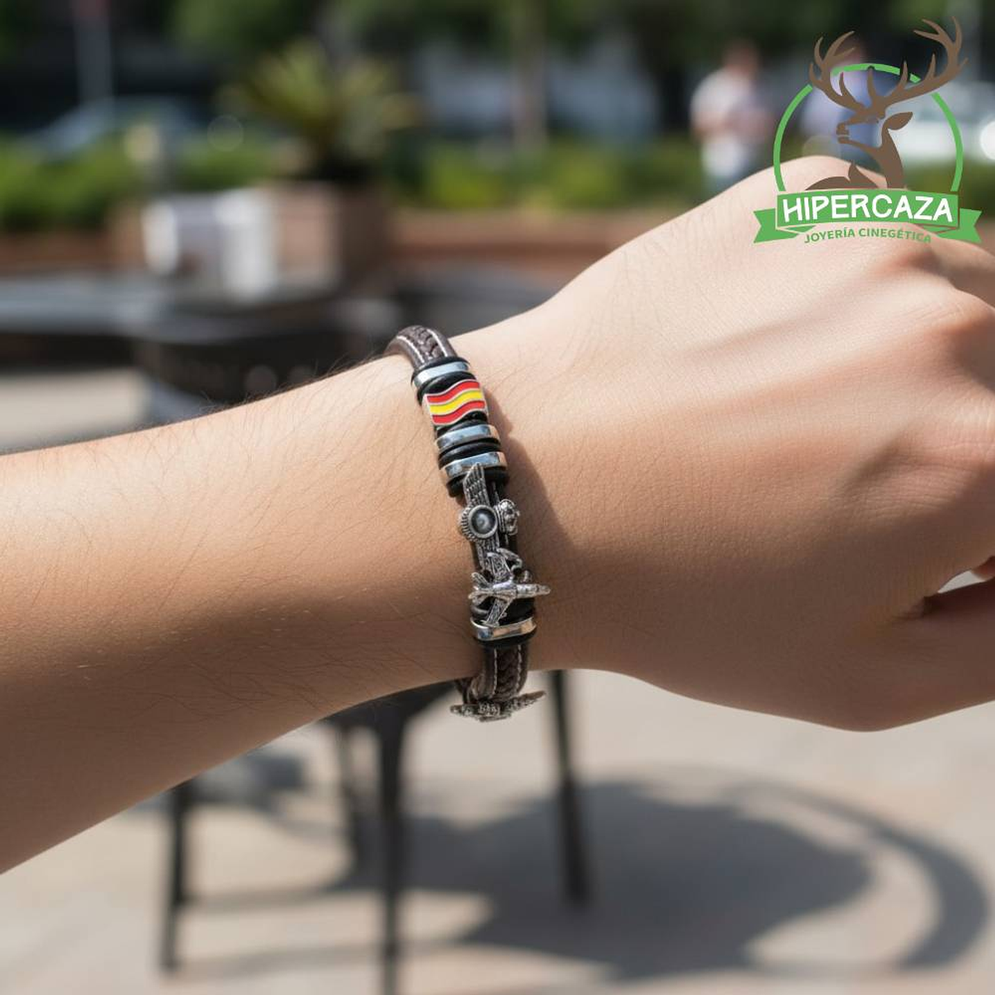 Pulsera del ejercito de aire plata 2