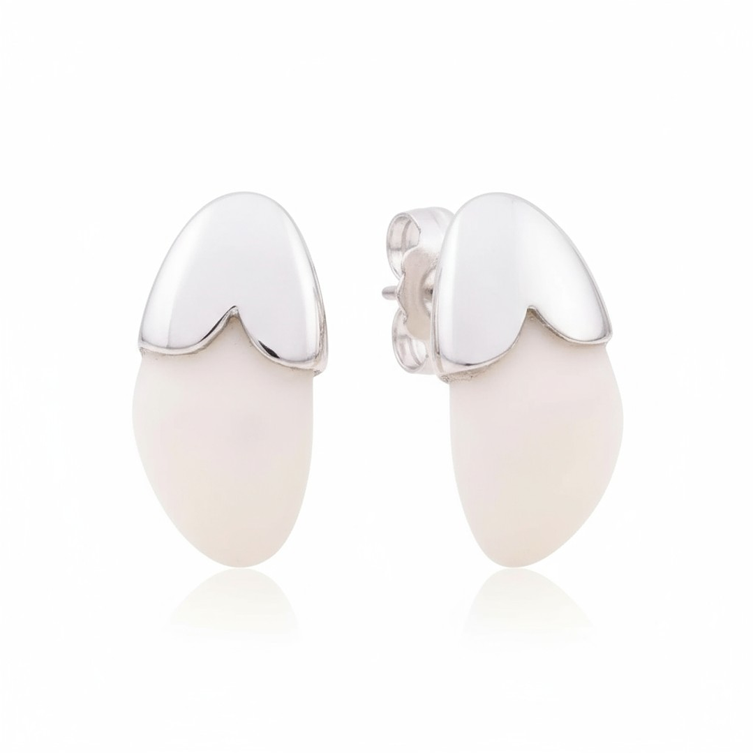 Pendientes con perlas de ciervo  1