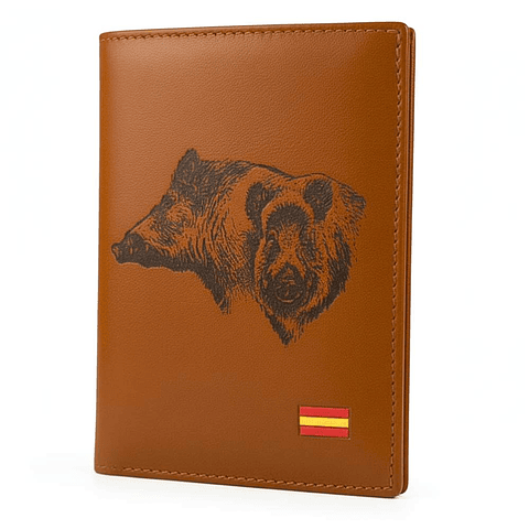 Cartera personalizada cabezas de jabalí 
