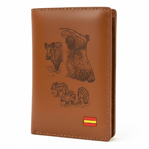 Cartera personalizada jabalíes 