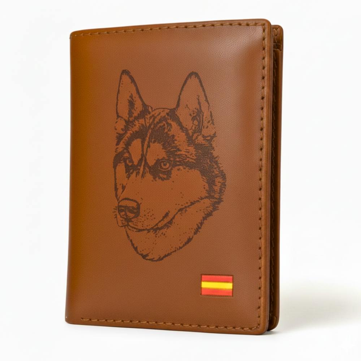 Cartera personalizada lobo siberiano 1