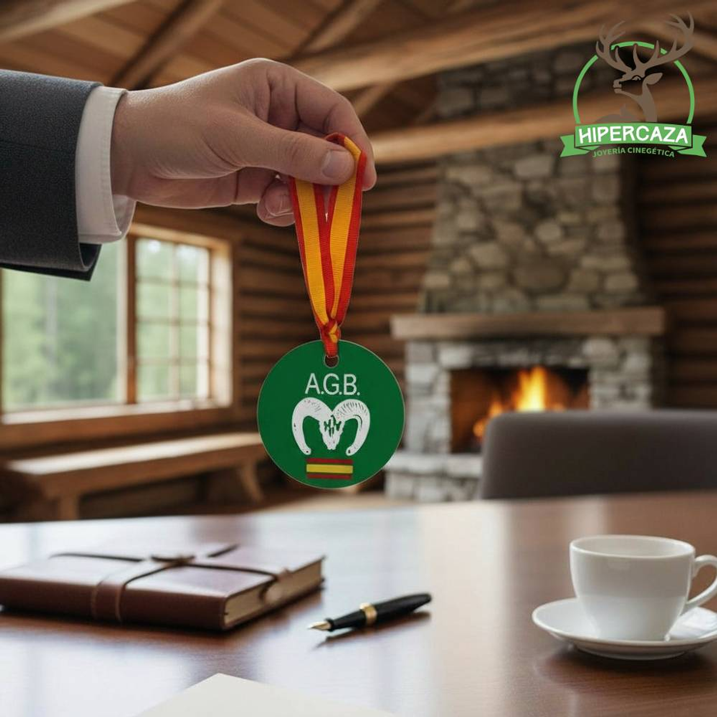 Marcarres personalizado con iniciales y muflón  3