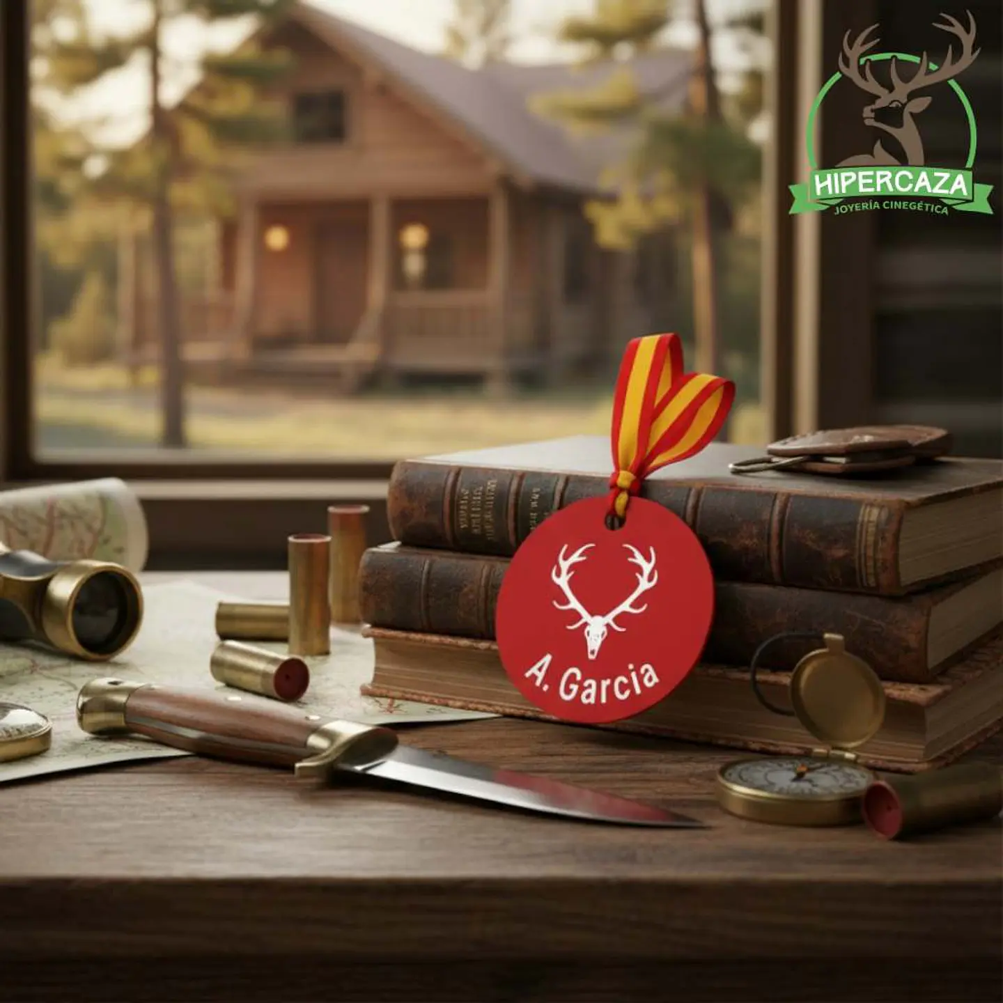 Marcarrese personalizable con ciervo  2