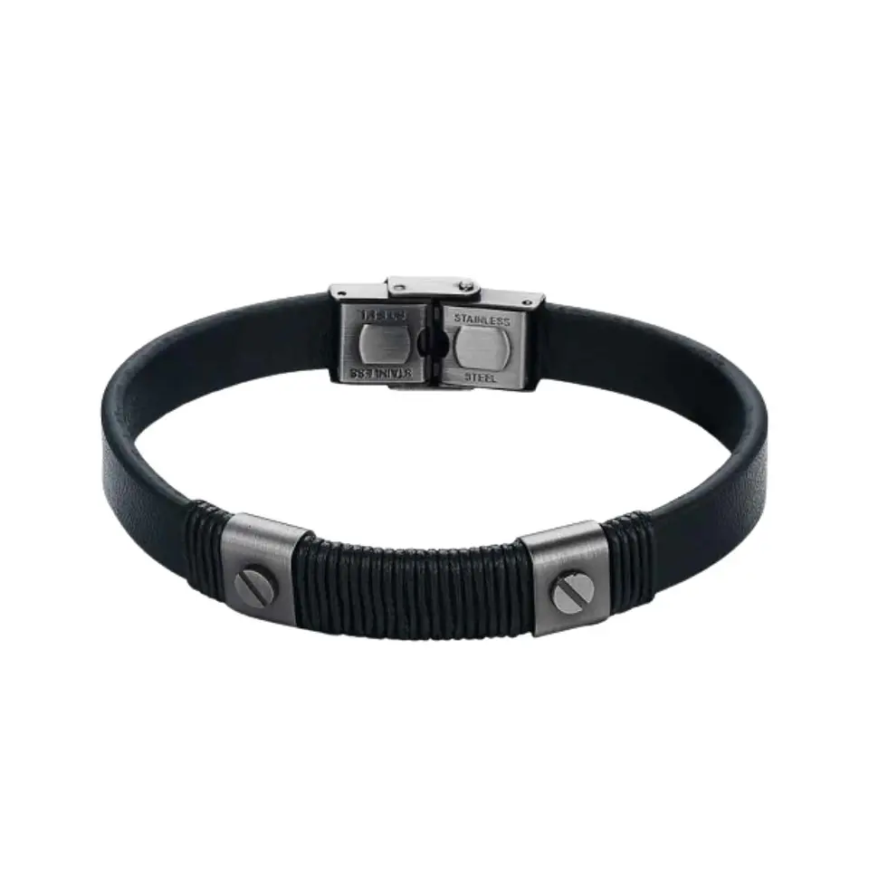 Pulsera para caballero en acero antracita  1