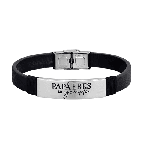 Pulsera para caballero de acero