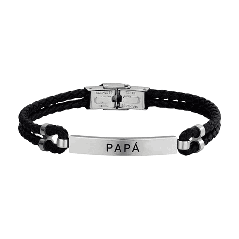 Pulsera de hombre papá personalizada