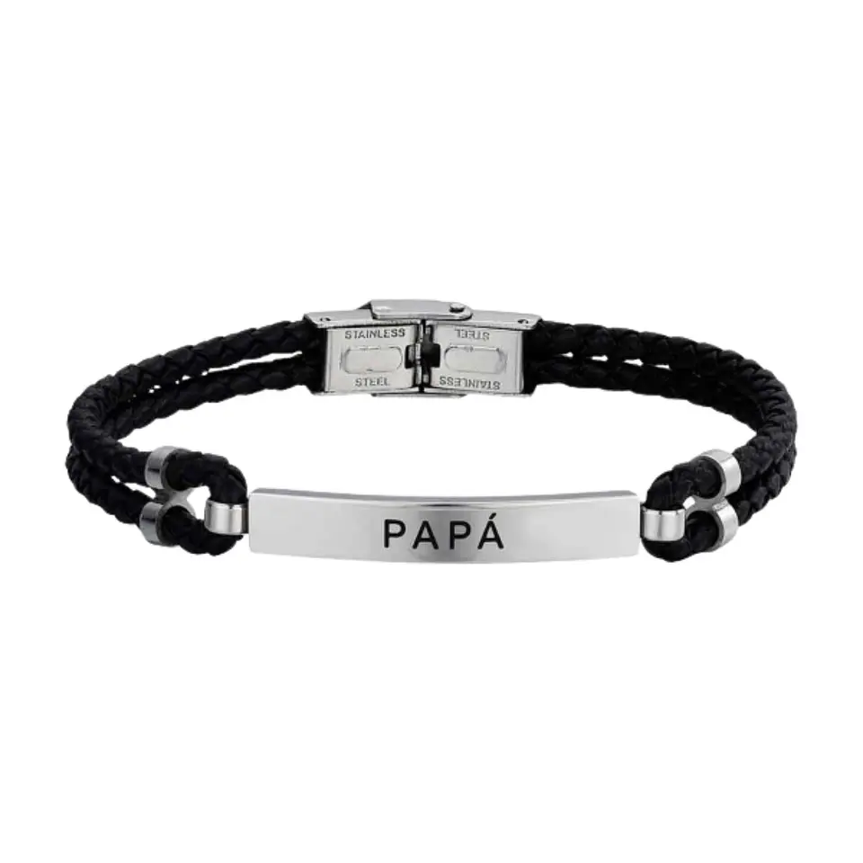 Pulsera de hombre papá personalizada 1