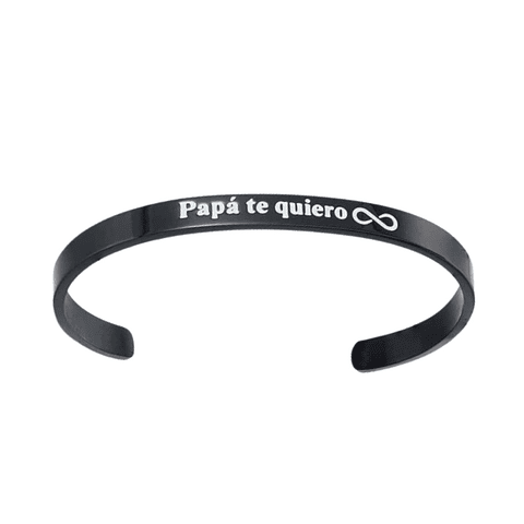 Pulsera de papá en acero personalizable