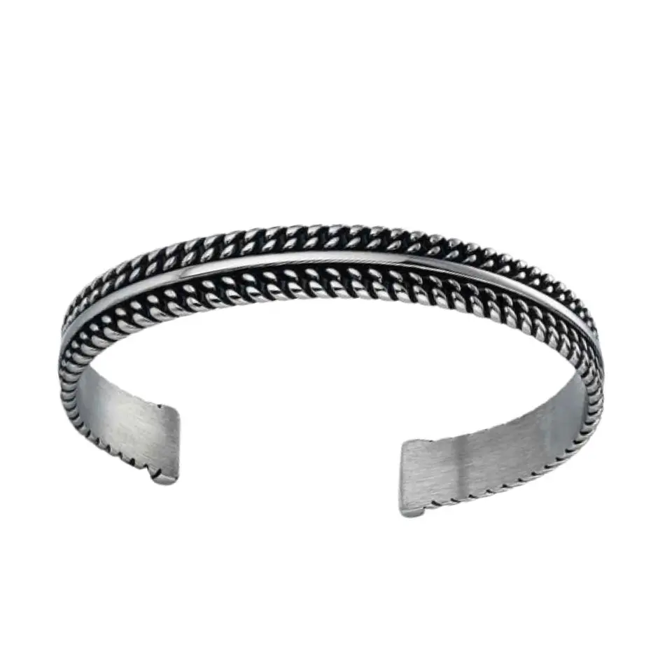 Brazalete de caballero en acero  1