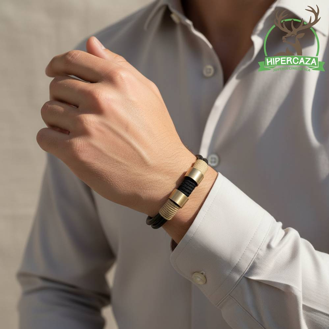 Pulsera de caballero cuero  2