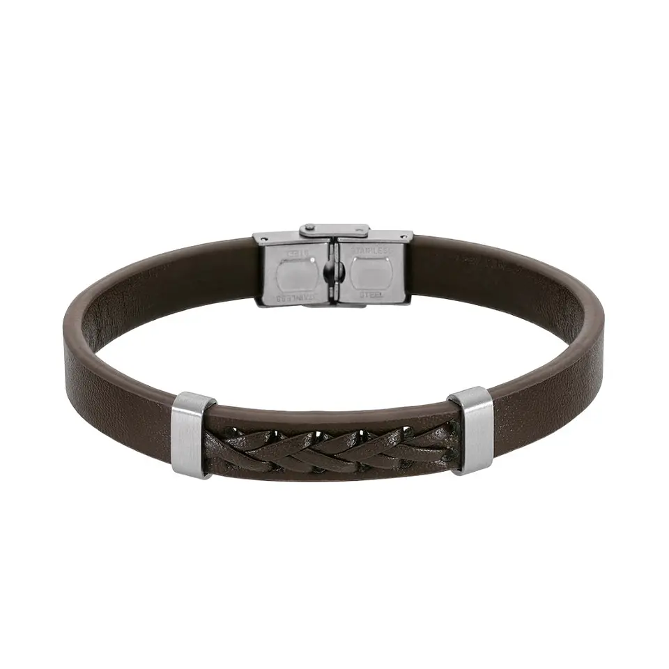 Pulsera de cuero marrón 1