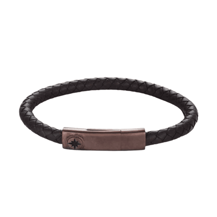 Pulsera para caballero cuero trenzado 1