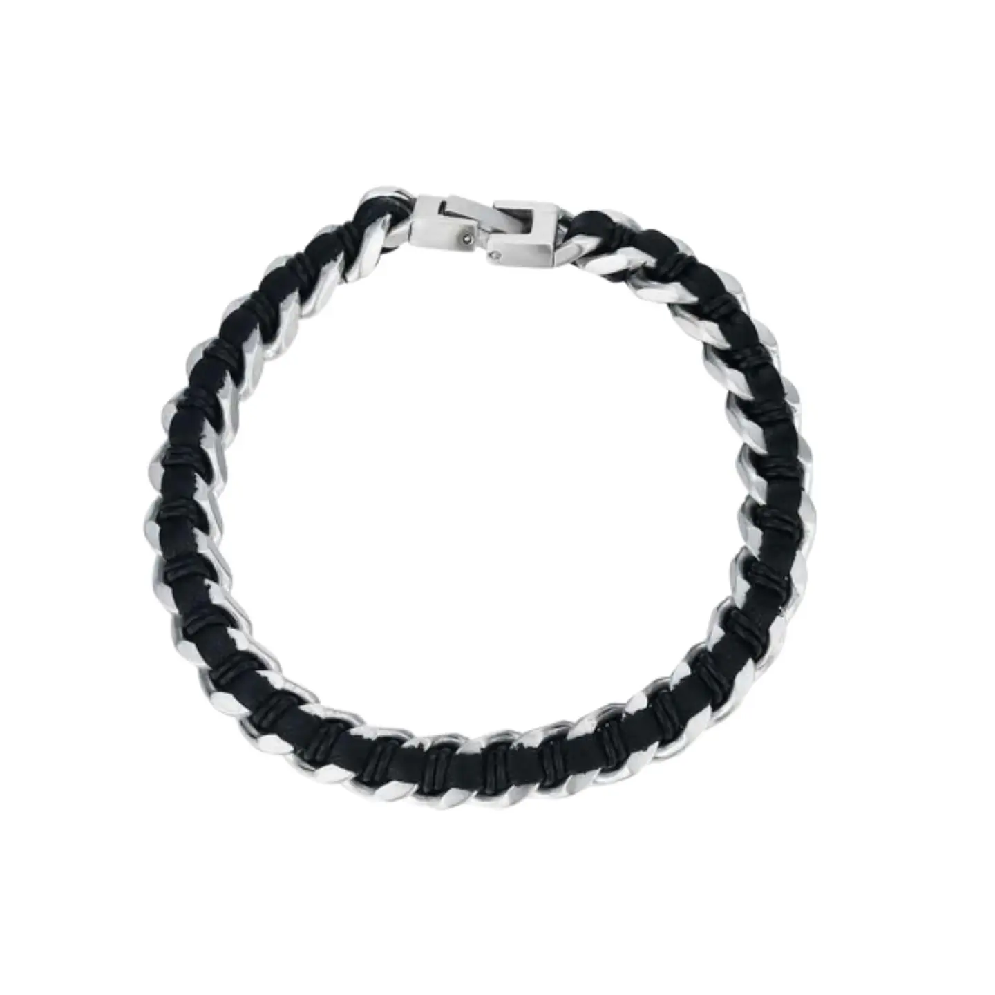 Pulsera de caballero con acero trenzado 1