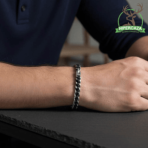 Pulsera de caballero con acero trenzado