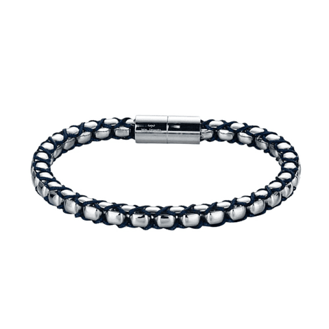 Pulsera de hombre hilo trenzado en acero 