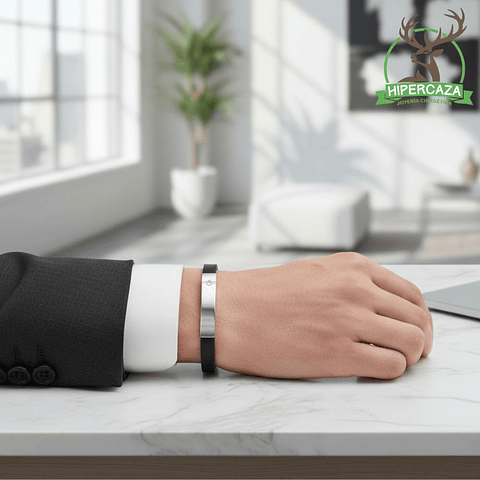 Pulsera para caballero placa en acero 