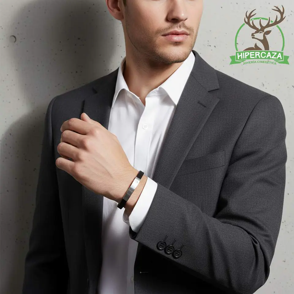 Pulsera para caballero placa en acero  3