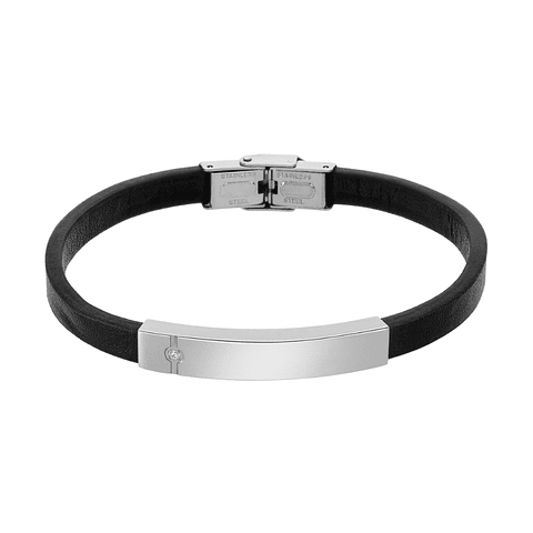 Pulsera para caballero placa en acero 
