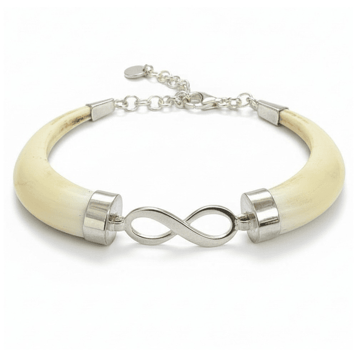 Pulsera colmillos de jabalí hembra  1