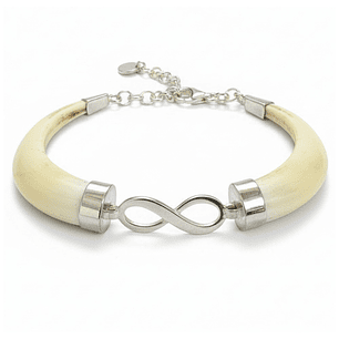 Pulsera colmillos de jabalí hembra 