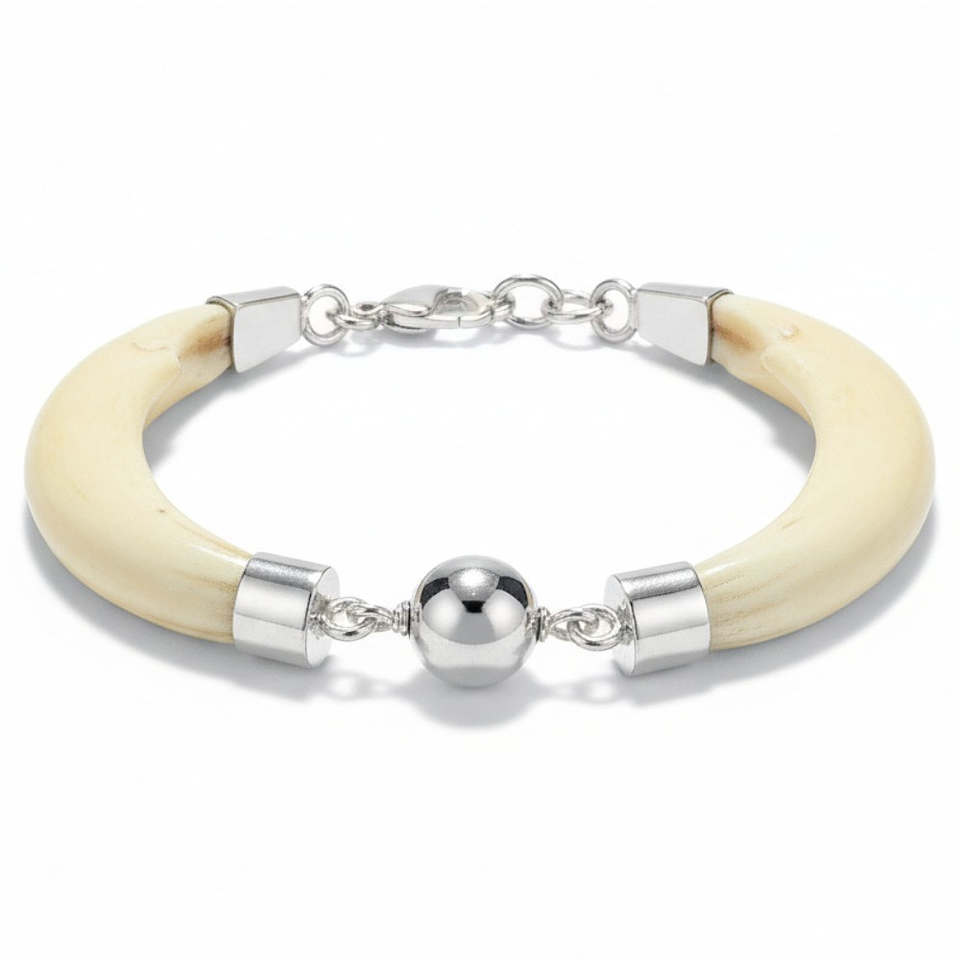 Pulsera de colmillos jabalí hembra 1