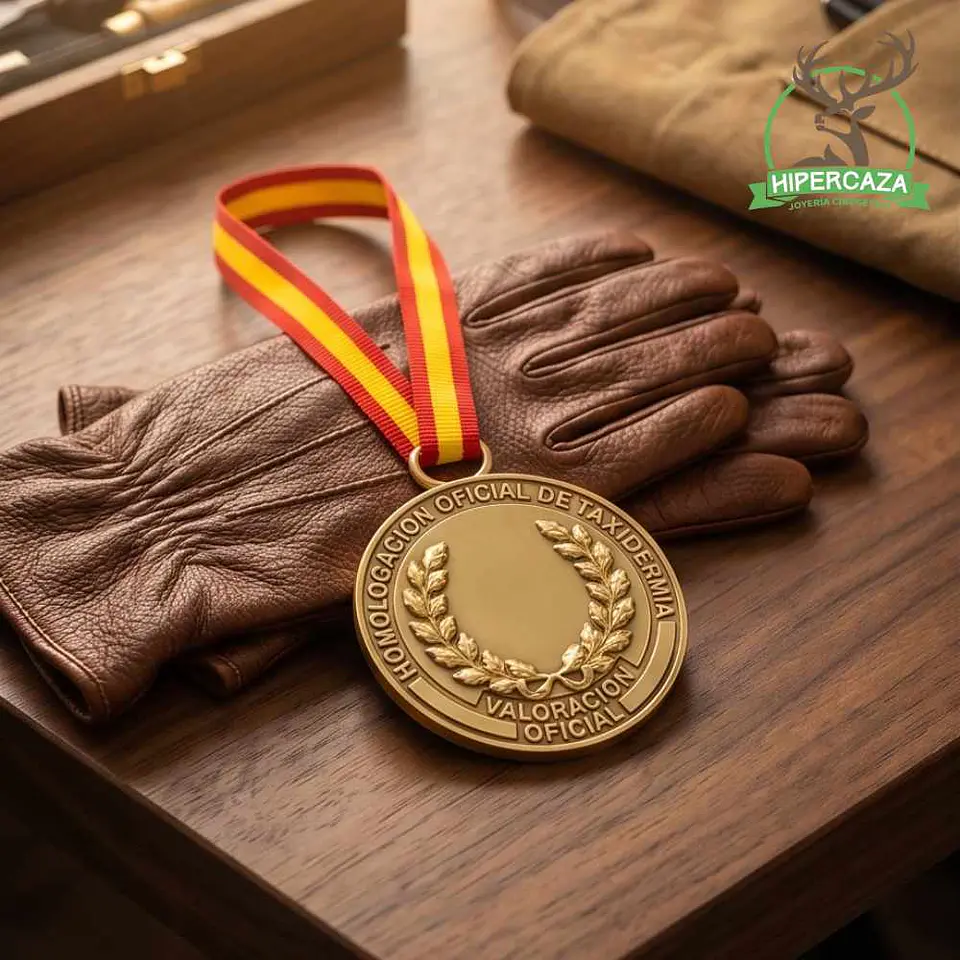 Medalla de homologación ciervo oro 6