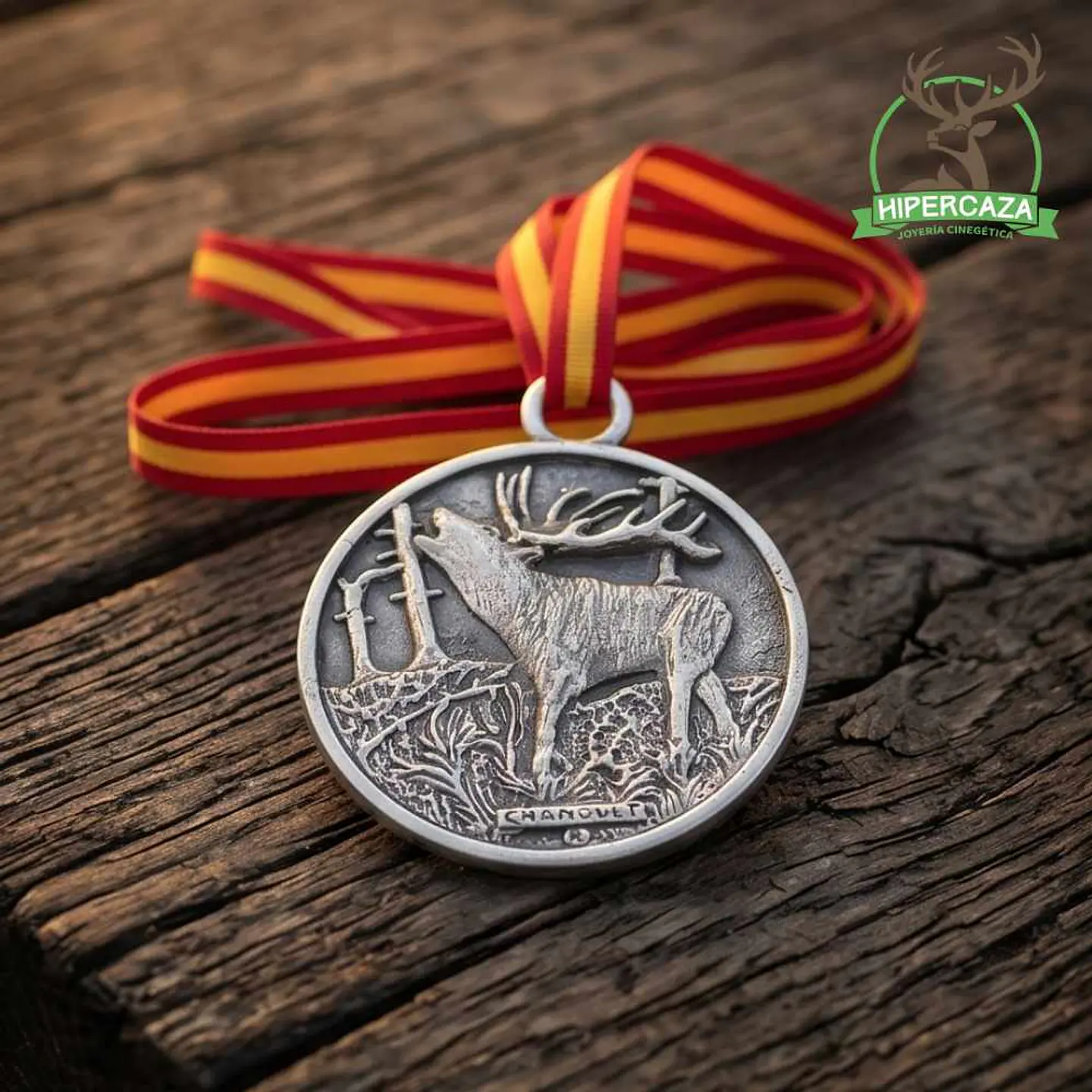 Medalla de homologación ciervo plata 4