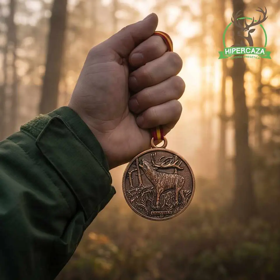 Medalla de homologación ciervo bronce  3