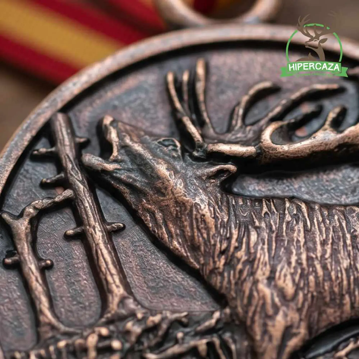 Medalla de homologación ciervo bronce  4