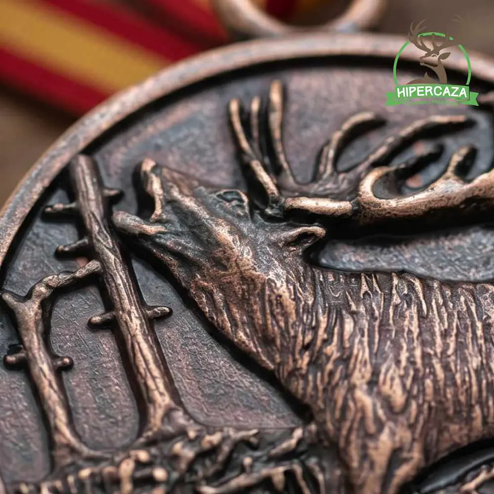 Medalla de homologación ciervo bronce  4