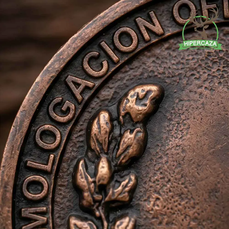 Medalla de homologación ciervo bronce  5