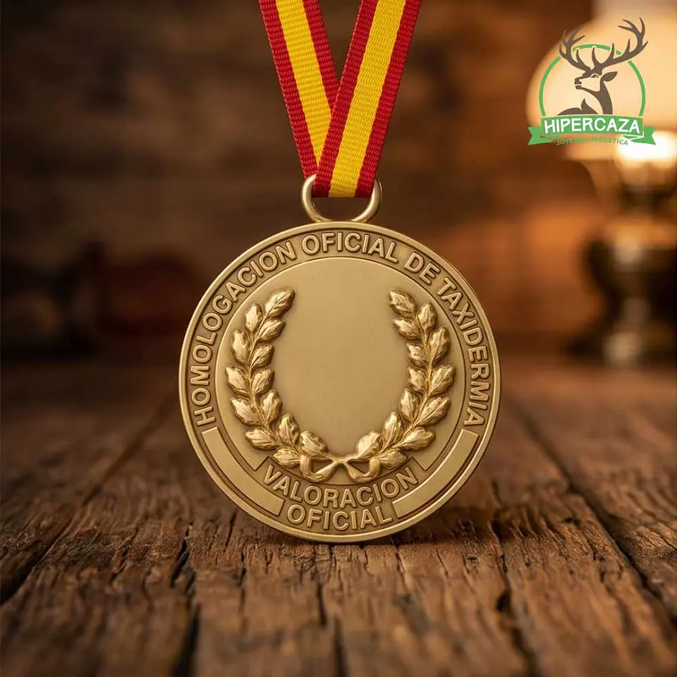 Medalla de homologación jabalí oro 7
