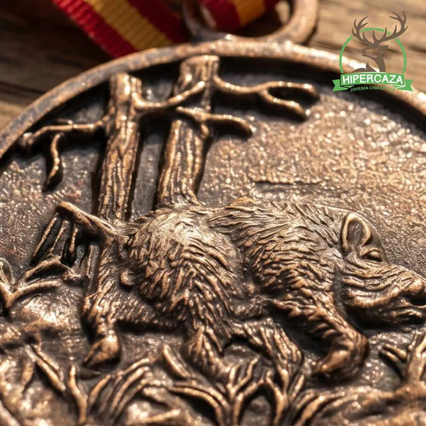 Medalla de homologación jabalí bronce 4